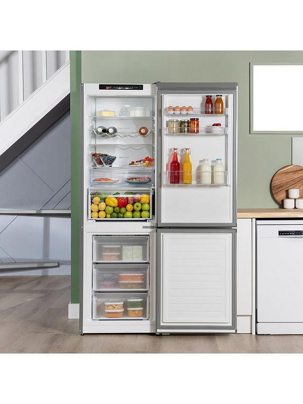 Bosch Series 4 KGN362LDFG 60/40, Frost-Free, 60cm Wide Fridge Freezer - Stainless Steel - Image 2
